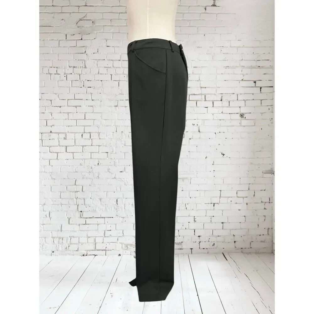 St. John Womens Classic Stretchy Black Straight Leg Long Career Pants Size 12 - Picture 5 of 10
